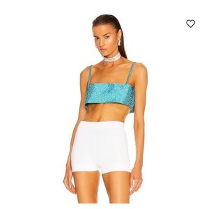 Nue Studio Charlotte Top in Aquamarine Blue